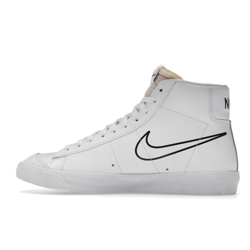 Кроссы Nike Blazer Mid 77 Multi-Swoosh White - мужская сетка размеров