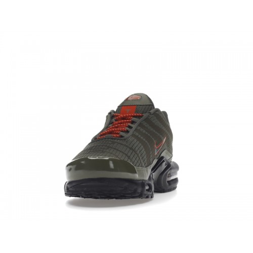 Кроссы Nike Air Max Plus Olive Reflective - мужская сетка размеров