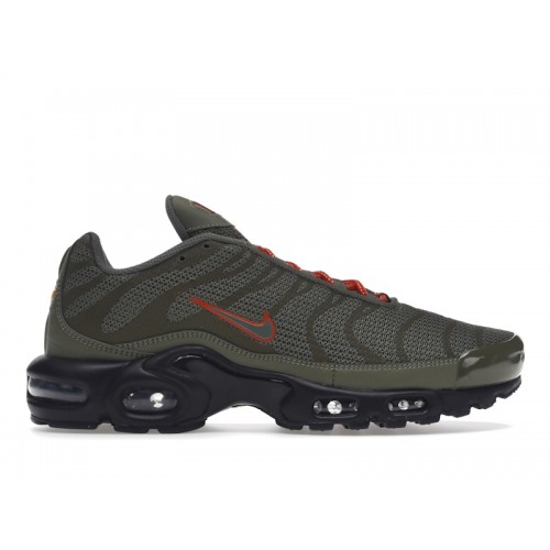Кроссы Nike Air Max Plus Olive Reflective - мужская сетка размеров