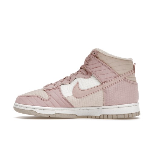 Кроссы Nike Dunk High LX Next Nature Pink Oxford (W) - женская сетка размеров