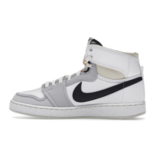 Кроссы Jordan 1 Retro AJKO White Black Grey Fog - мужская сетка размеров