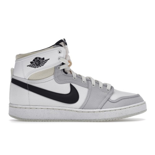 Кроссы Jordan 1 Retro AJKO White Black Grey Fog - мужская сетка размеров