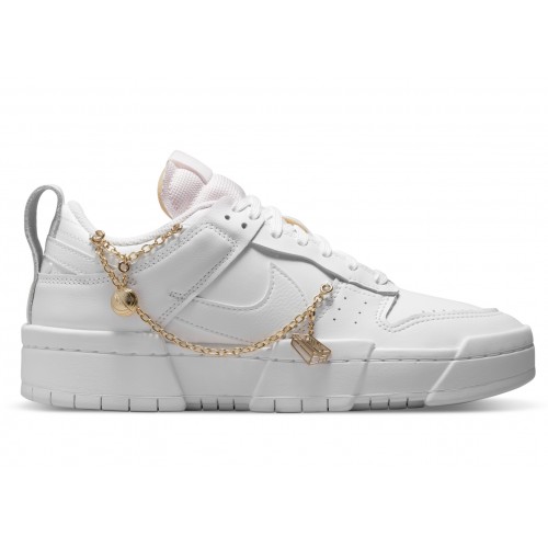 Кроссы Nike Dunk Low Disrupt Lucky Charms White (W) - женская сетка размеров