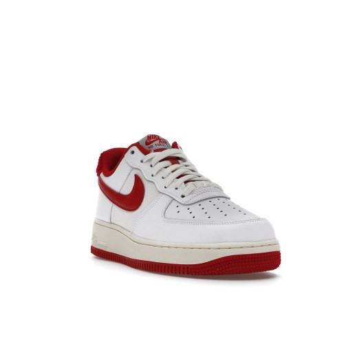 Кроссы Nike Air Force 1 Low 07 White Gym Red (2021) - мужская сетка размеров