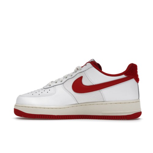 Кроссы Nike Air Force 1 Low 07 White Gym Red (2021) - мужская сетка размеров