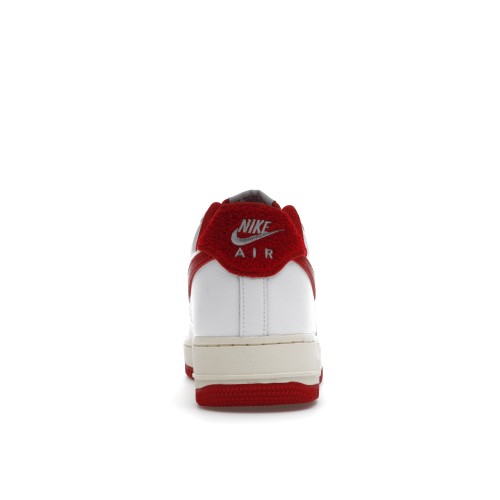 Кроссы Nike Air Force 1 Low 07 White Gym Red (2021) - мужская сетка размеров