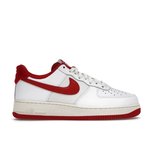 Кроссы Nike Air Force 1 Low 07 White Gym Red (2021) - мужская сетка размеров
