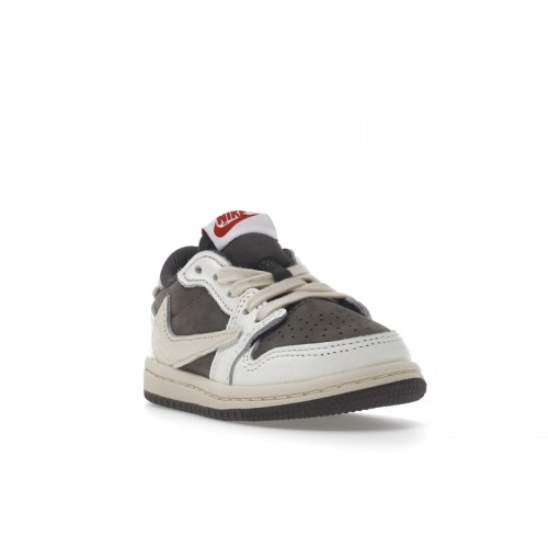 Кроссы Jordan 1 Retro Low OG SP Travis Scott Reverse Mocha (TD) - детская сетка размеров