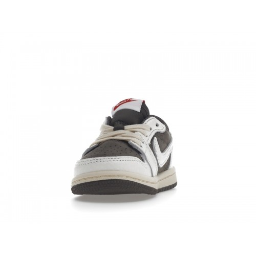 Кроссы Jordan 1 Retro Low OG SP Travis Scott Reverse Mocha (TD) - детская сетка размеров