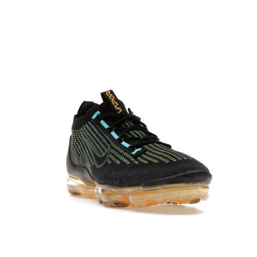 Кроссы Nike Air VaporMax 2021 FK Black Multi-Color Pollen - мужская сетка размеров