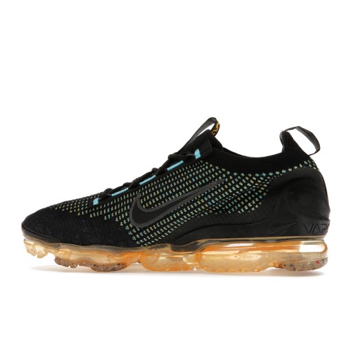 Кроссы Nike Air VaporMax 2021 FK Black Multi-Color Pollen - мужская сетка размеров