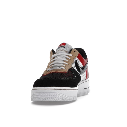 Кроссы Nike Air Force 1 Low 07 LV8 Gym Red Black - мужская сетка размеров