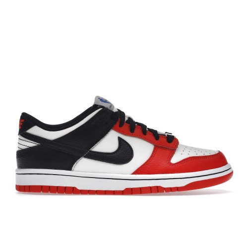 Кроссы Nike Dunk Low EMB NBA 75th Anniversary Chicago (GS) - подростковая сетка размеров