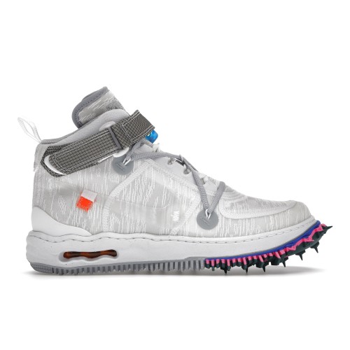 Кроссы Nike Air Force 1 Mid Off-White White - мужская сетка размеров
