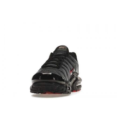 Кроссы Nike Air Max Plus Metal Mesh Black Red - мужская сетка размеров