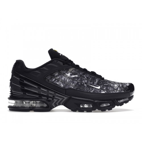 Кроссы Nike Air Max Plus 3 Black Graphic - мужская сетка размеров