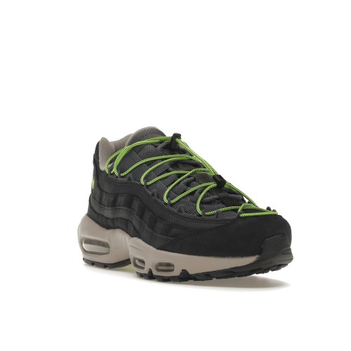 Кроссы Nike Air Max 95 Speed Lacing Off Noir Volt - мужская сетка размеров