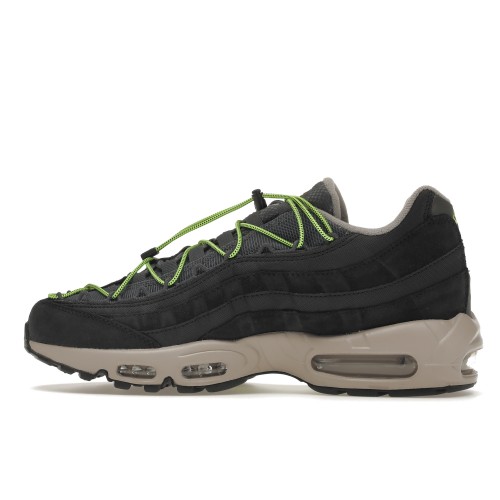 Кроссы Nike Air Max 95 Speed Lacing Off Noir Volt - мужская сетка размеров