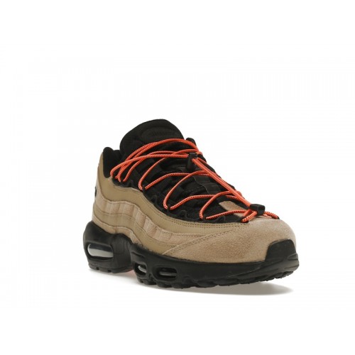 Кроссы Nike Air Max 95 Khaki Total Orange - мужская сетка размеров