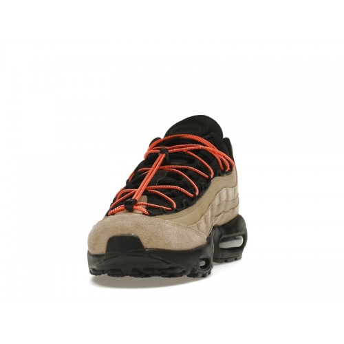 Кроссы Nike Air Max 95 Khaki Total Orange - мужская сетка размеров