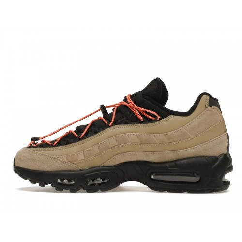 Кроссы Nike Air Max 95 Khaki Total Orange - мужская сетка размеров