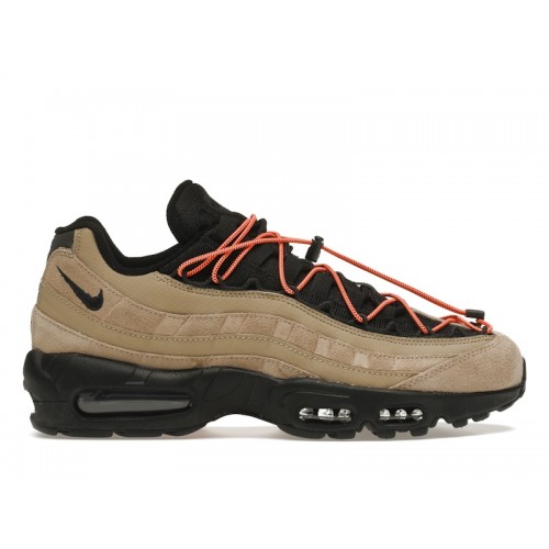 Кроссы Nike Air Max 95 Khaki Total Orange - мужская сетка размеров