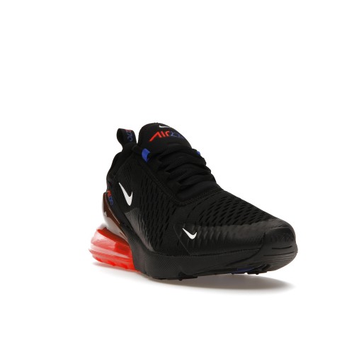 Кроссы Nike Air Max 270 Black Bright Crimson Racer Blue - мужская сетка размеров