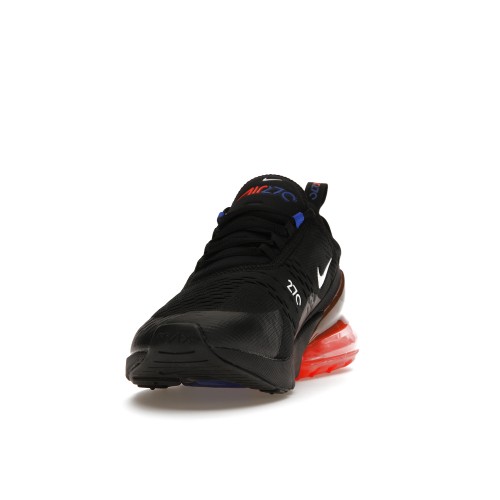 Кроссы Nike Air Max 270 Black Bright Crimson Racer Blue - мужская сетка размеров