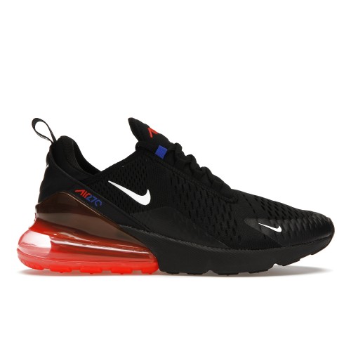 Кроссы Nike Air Max 270 Black Bright Crimson Racer Blue - мужская сетка размеров