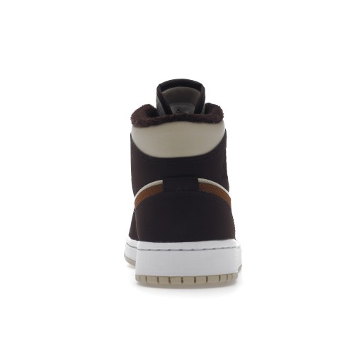 Кроссы Jordan 1 Mid SE Brown Basalt Oatmeal (W) - женская сетка размеров