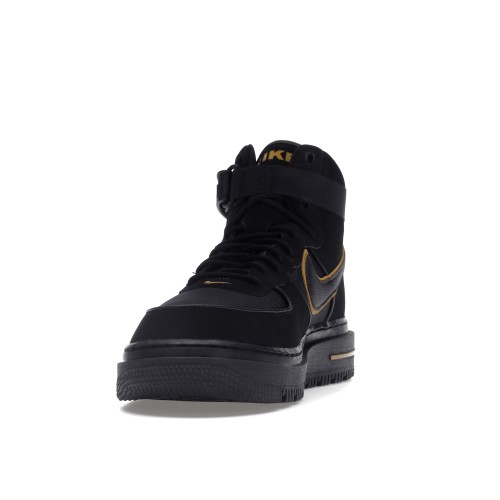 Кроссы Nike Air Force 1 Boot Cordura Black Gold - мужская сетка размеров