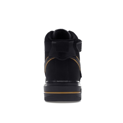 Кроссы Nike Air Force 1 Boot Cordura Black Gold - мужская сетка размеров