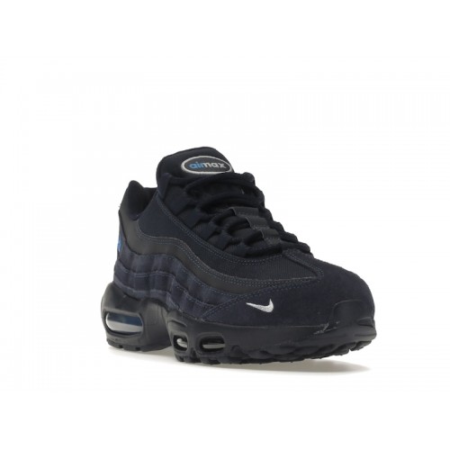 Кроссы Nike Air Max 95 Obsidian Light Photo Blue - мужская сетка размеров