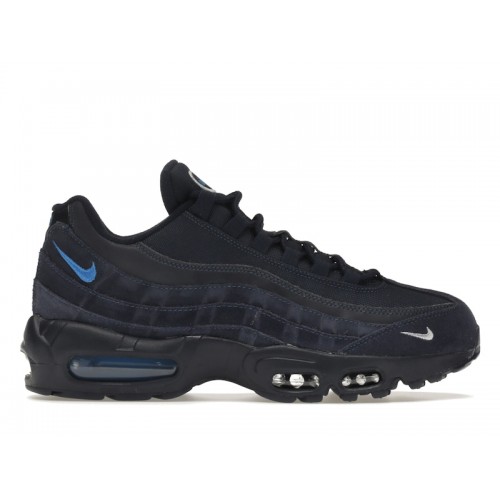 Кроссы Nike Air Max 95 Obsidian Light Photo Blue - мужская сетка размеров