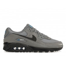 Кроссовки Nike Air Max 90 Smoke Grey Light Photo Blue Metallic Silver Black