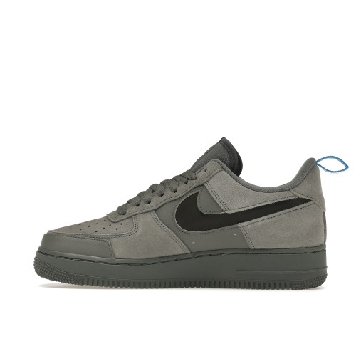 Кроссы Nike Air Force 1 Low Cut Out Swoosh Grey - мужская сетка размеров
