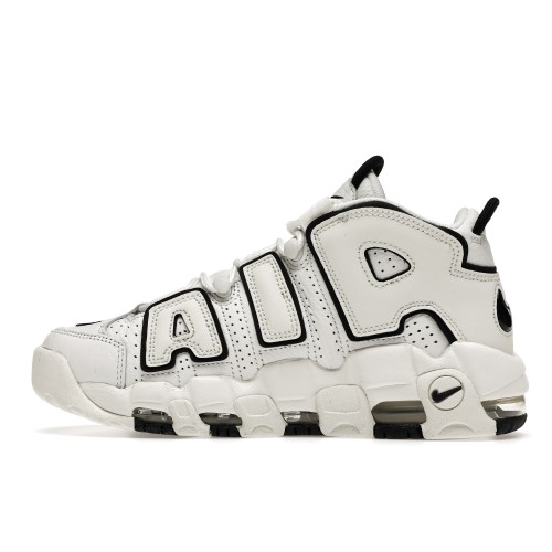 Кроссы Nike Air More Uptempo Summit White Black Sail (W) - женская сетка размеров