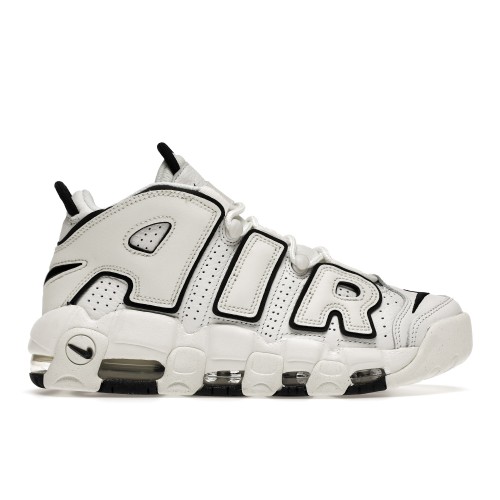 Кроссы Nike Air More Uptempo Summit White Black Sail (W) - женская сетка размеров