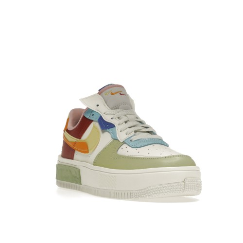Кроссы Nike Air Force 1 Fontanka Sail Multi (W) - женская сетка размеров