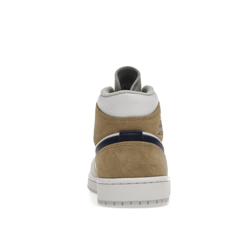Кроссы Jordan 1 Mid Tan Suede - мужская сетка размеров