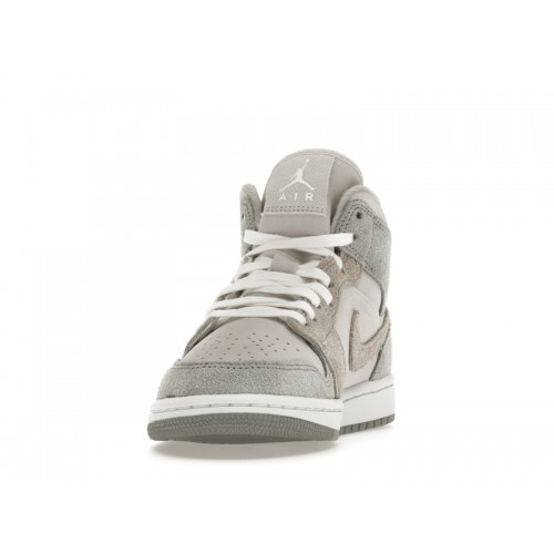 Кроссы Jordan 1 Mid SE Particle Grey (W) - женская сетка размеров