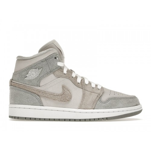 Кроссы Jordan 1 Mid SE Particle Grey (W) - женская сетка размеров