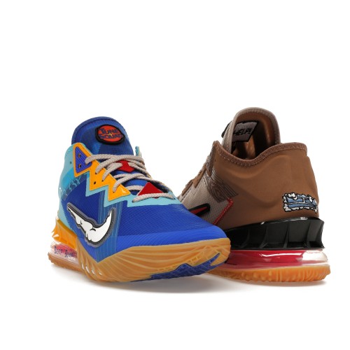 Кроссы Nike LeBron 18 Low Xbox Controller Set Wile E. vs Roadrunner Space Jam - мужская сетка размеров