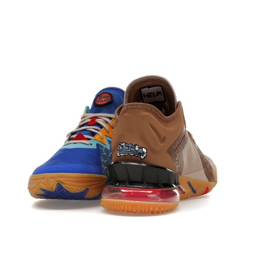 Кроссы Nike LeBron 18 Low Xbox Controller Set Wile E. vs Roadrunner Space Jam - мужская сетка размеров