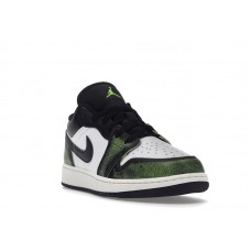 Подростковые Jordan 1 Low Wear Away Electric Green (GS)
