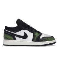 Подростковые кроссовки Jordan 1 Low Wear Away Electric Green (GS)