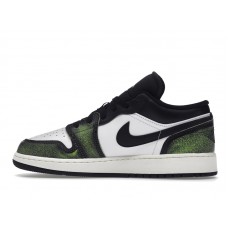 Подростковые Jordan 1 Low Wear Away Electric Green (GS)