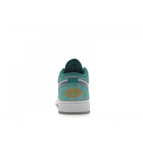 Кроссы Jordan 1 Low New Emerald (GS) - подростковая сетка размеров