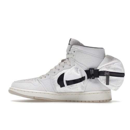 Кроссы Jordan 1 Retro High OG SP Utility White Black - мужская сетка размеров