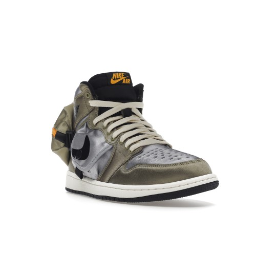 Кроссы Jordan 1 Retro High OG SP Utility Neutral Olive Light Steel Grey - мужская сетка размеров